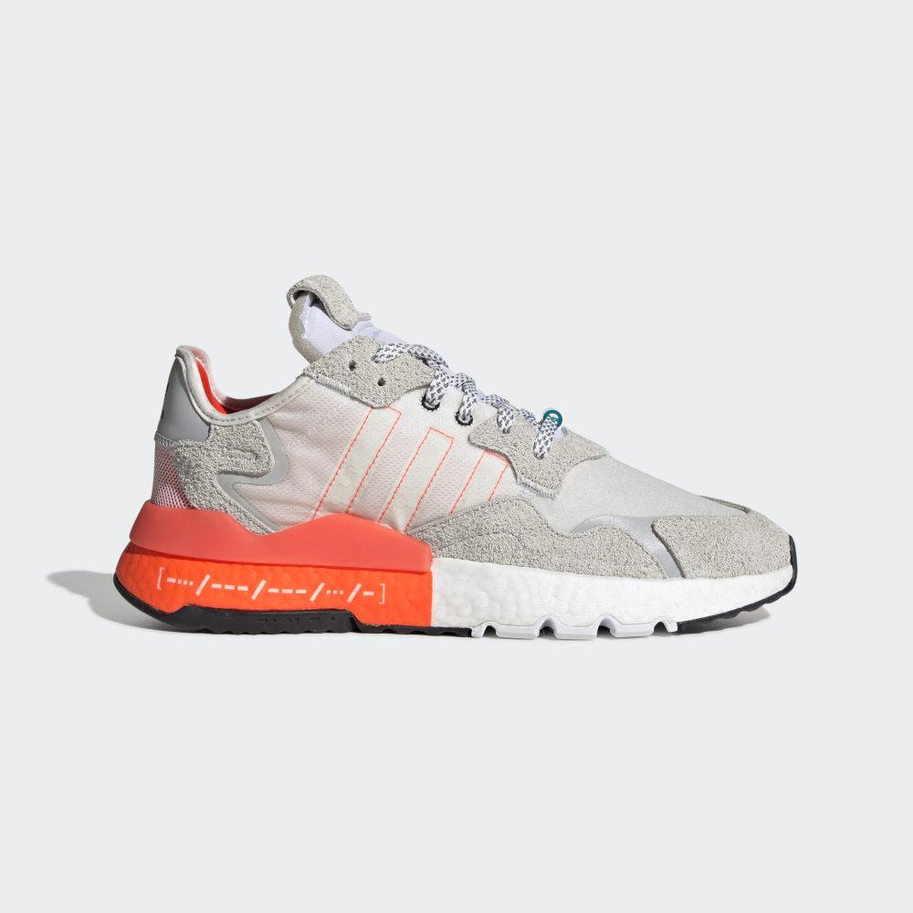 Adidas Men's Nite Jogger Originals Shoes White/Red Ireland EH0249